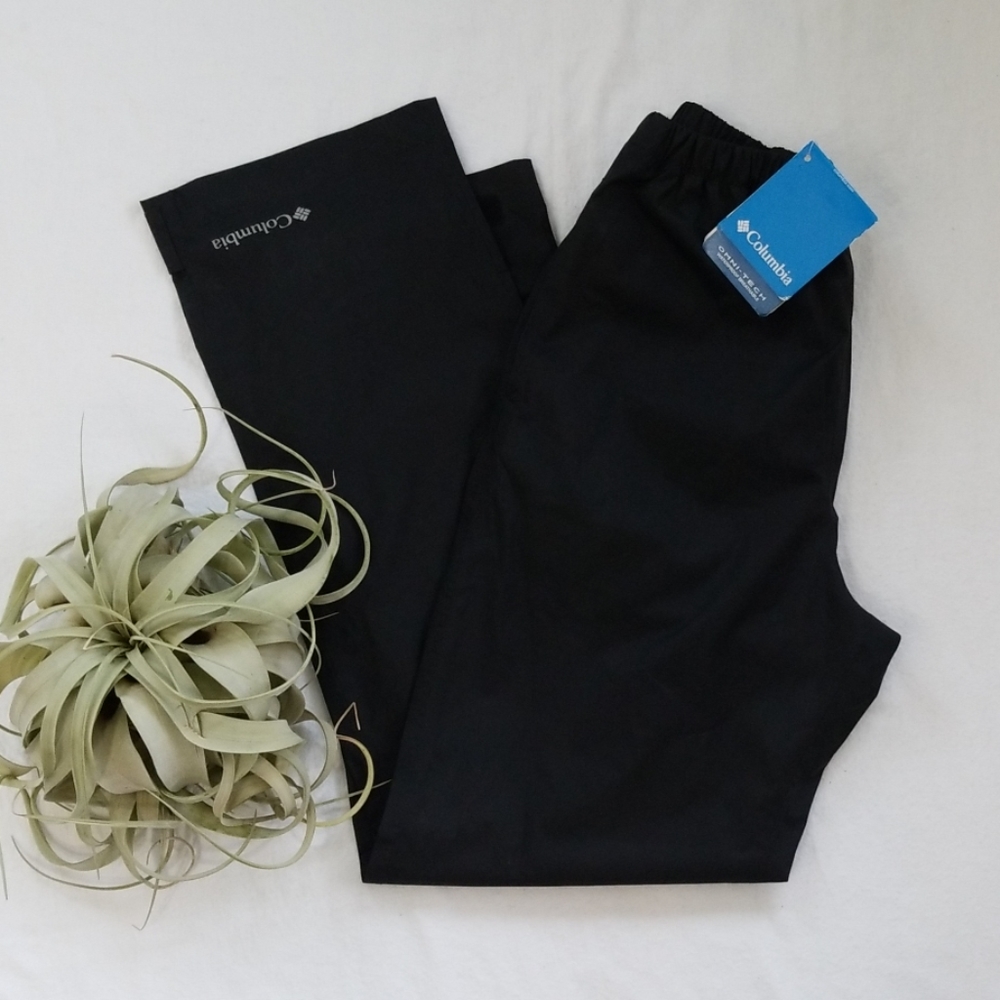 COLUMBIA Black OMNI-TECH Waterproof Pants